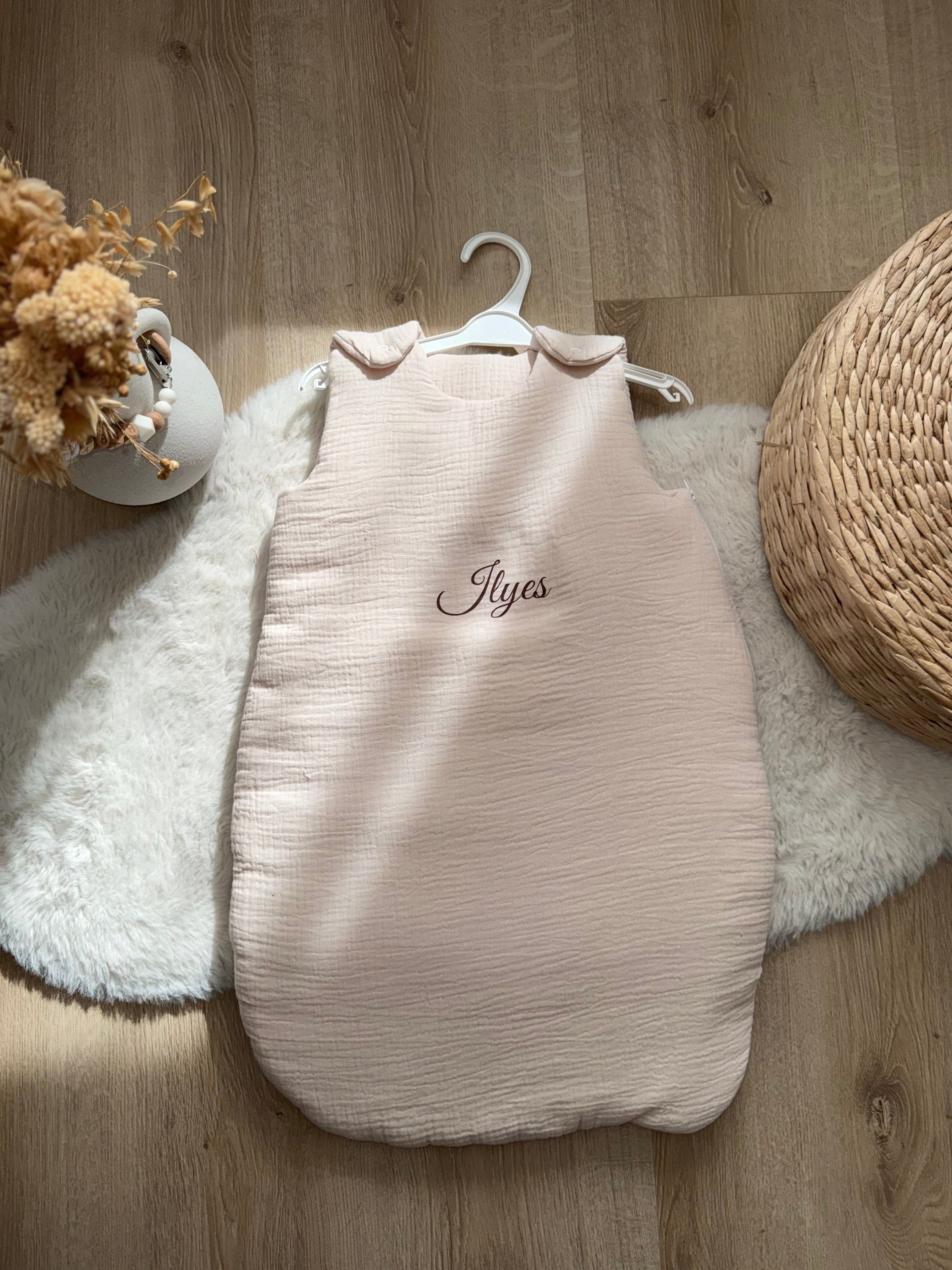 Gigoteuse Personnalisé en Gaz de Coton – Douceur et Confort pour Bébé