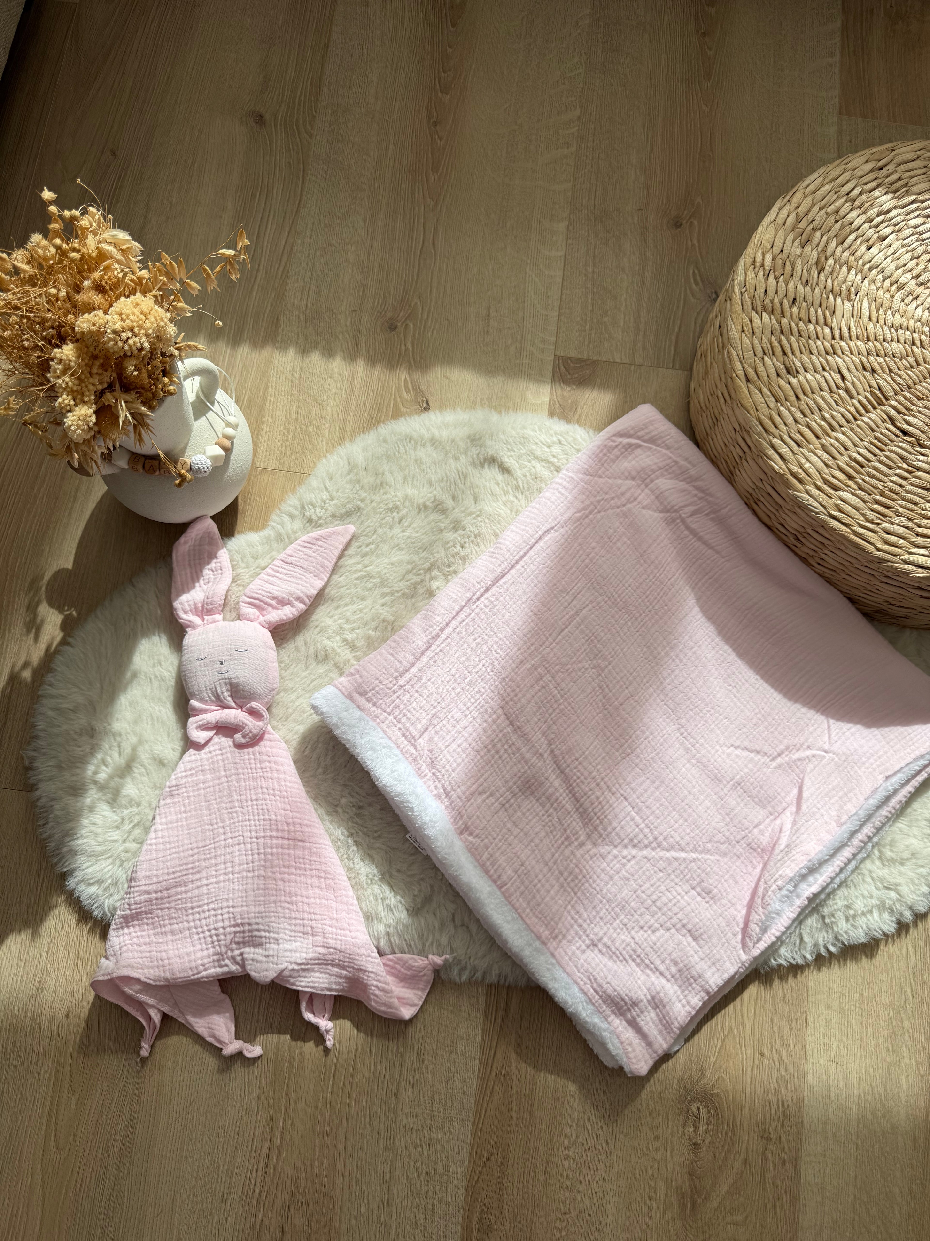 Pack Doudou + plaid personnalisés