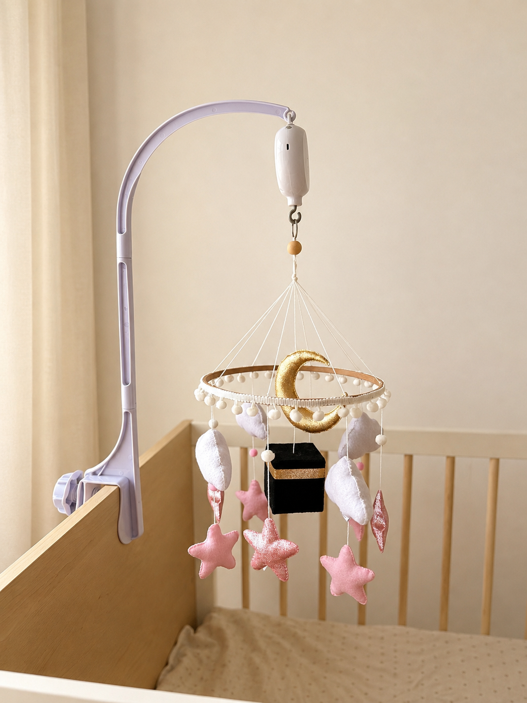 Mobile Coranique Rose