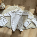 Ensemble naissance personnalisé en velours 5 pièces