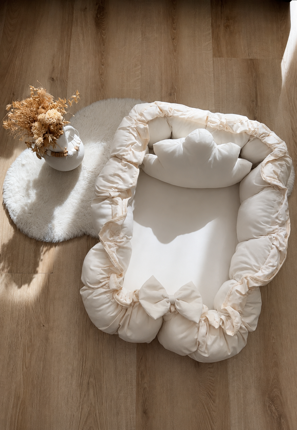 Nid Cocon Bébé 2-en-1 – Cocon & Tapis d’Éveil